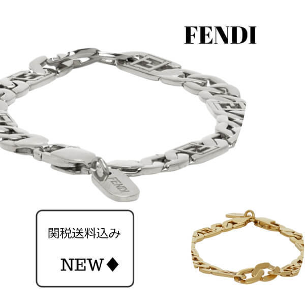 FENDI MENS Forever Fendi 偽物ブレスレット GOLD/SILVER2011c01A34A4