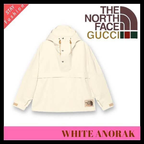 歴史的コラボ入手困難!GUCCI×THE NORTH FACE WHITE ANORAK