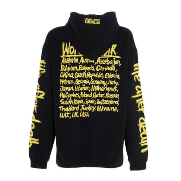 VETEMENTS コピーロゴ　パーカーフードパーカーユニセックス　オーバーサイズ　フーディAW201116B14806