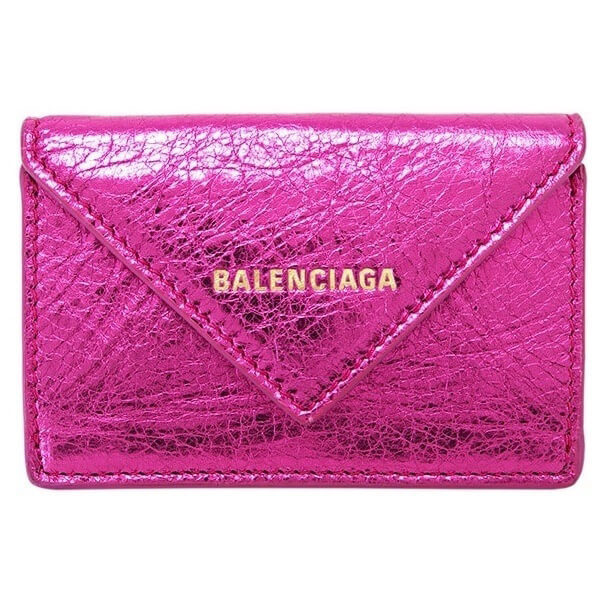 BALENCIAGA バレンシアガ 財布 偽物 ペーパーメタリックミニ ウォレット 20092205