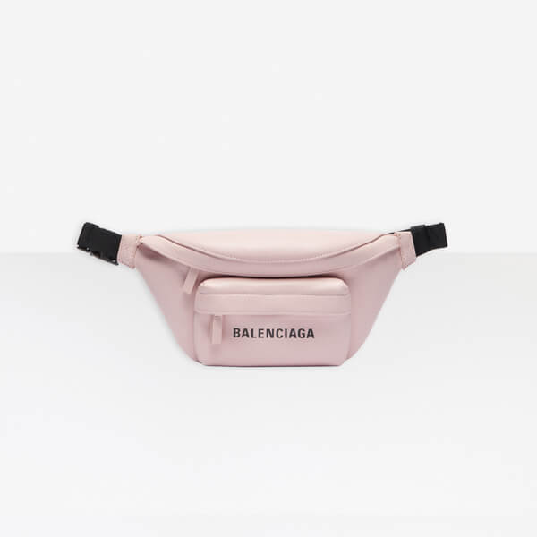 バレンシアガ ベルトバッグ 偽物 ★Pink Leather Everyday Belt Bag 20092207