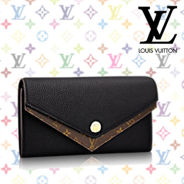 18SS《Louis vuitton ルイヴィトンスーパーコピー》 ポルトフォィユ ドゥブルV カーフ&amp;モノグラム M64319