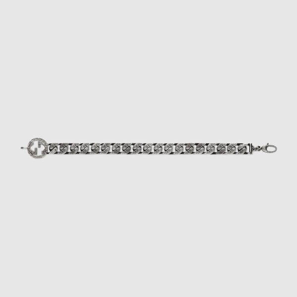 ★GUCCIコピーN級品★インターロッキングG シルバー チェーンブレスレット 20080601