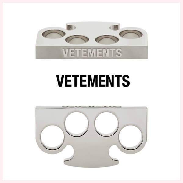 ☆VETEMENTS☆スーパーコピーNEW関税込ロゴ ナックル リング 21030819