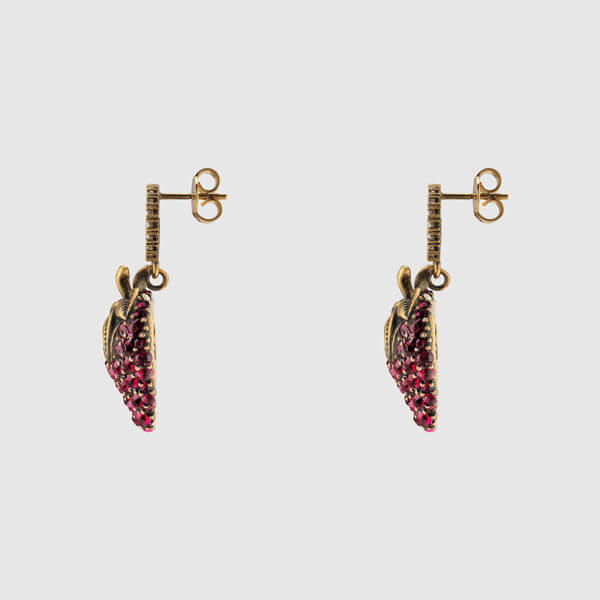 2020年春夏新作 GUCCI イグッチ いちご コピー ンターロッキングG ストロベリー ピアス08PAX9037
