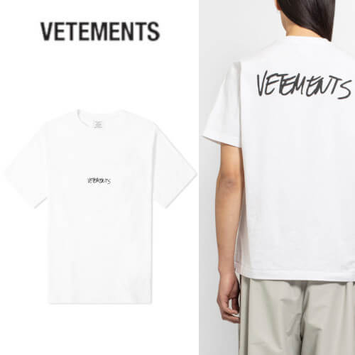 VETEMENTS(ヴェトモン)コピー JEANSロゴ TシャツAW201116B14807