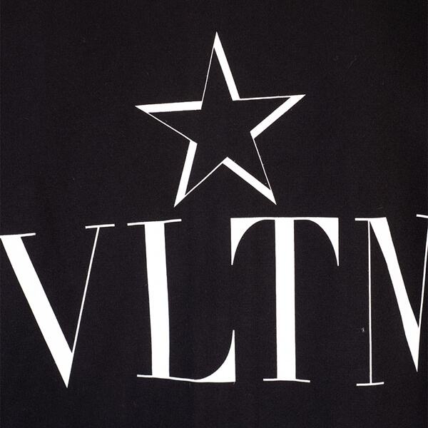 VALENTINO ヴァレンティノ パーカー コピー VLTNロゴ スウェットパーカー(ブラック)TV3MF10W63B0NI