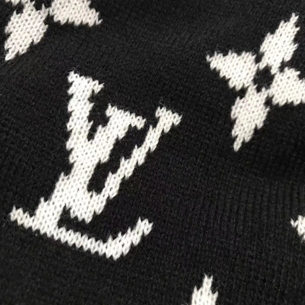 supreme ニット 帽 偽物 シュプリーム Vuitton Big Logo Knit キャップ21E21C5