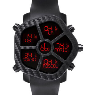 ジェイコブ デジタル 5タイムゾーン ゴースト JC-GST-CBN 新品 腕時計 メンズ 送料無料