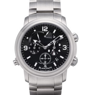 ブランパン レ マン GMT アラーム 2041-1230-98B 新品腕時計メンズ