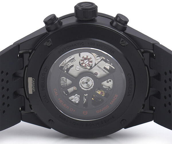 タグホイヤー時計スーパーコピー カレラ キャリバーホイヤー０１ ブラックセラミック CAR2A91.FT6071