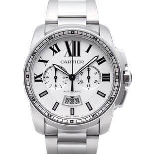 カルティエ カリブル ドゥ カルティエ クロノグラフ W7100045 新品腕時計メンズ送料無料