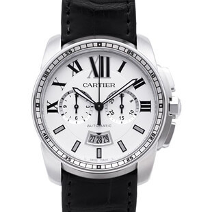 カルティエ カリブル ドゥ カルティエ クロノグラフ W7100046 新品腕時計メンズ送料無料