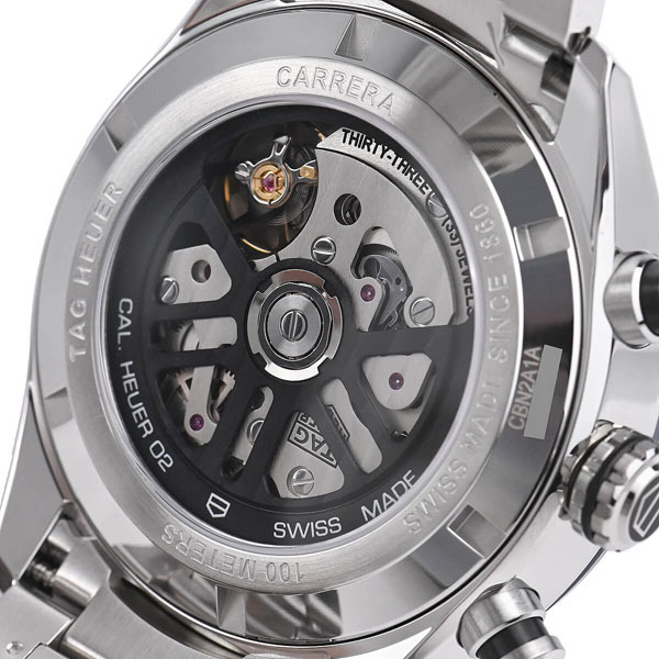 タグ ホイヤー カレラ キャリバーホイヤー02 スポーツクロノグラフ44mm CBN2A1A.BA0643