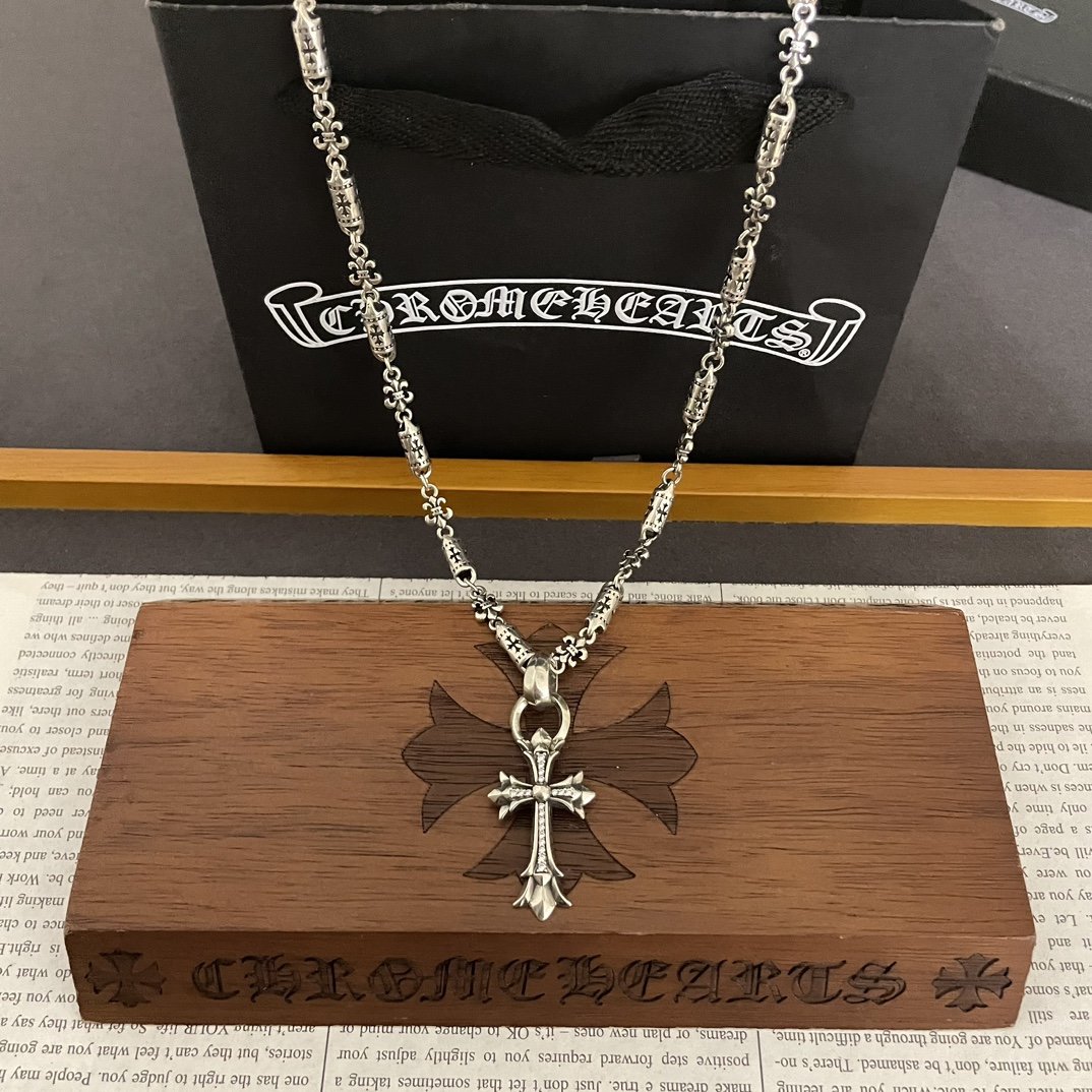 クロムハーツ 22K NECKCHAIN R18/ロールチェーン18inch ゴールド