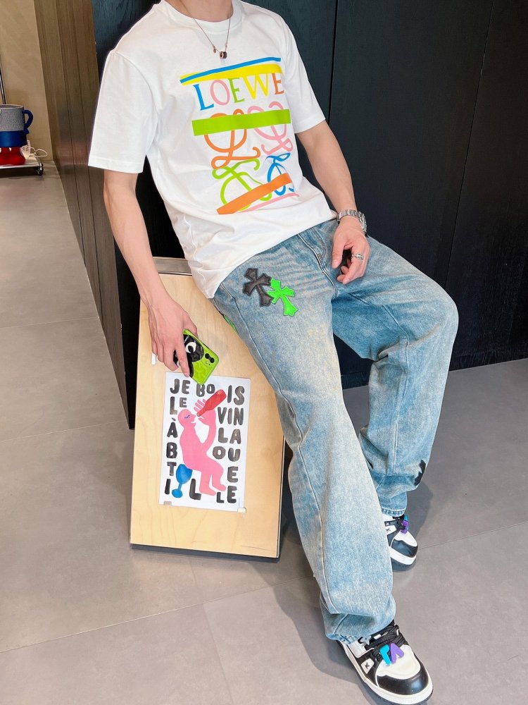 注目アイテム★  ロエベ 服コピー 2色    LOEWE   Tシャツ  ロエベ服0115
