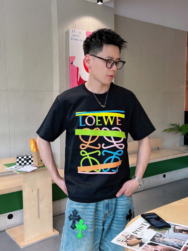 注目アイテム★  ロエベ 服コピー 2色    LOEWE   Tシャツ  ロエベ服0115