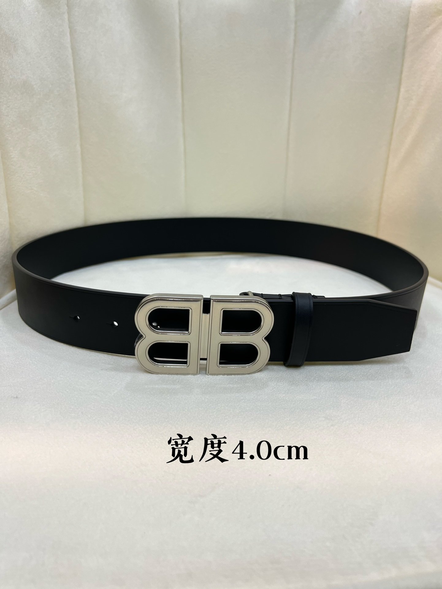 一目惚れ★   バレンシアガ BB ロゴ レザーベルト コピー   BALENCIAGA   バレンシアガベルト0042