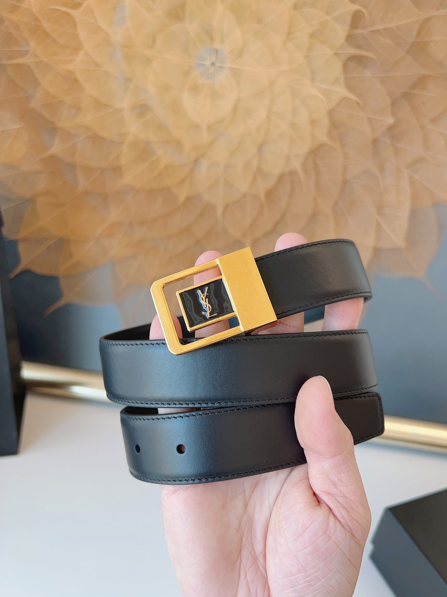 一目惚れ★ サンローラン ベルトコピー   YSL   3.0cm  サンローラン ベルト0001