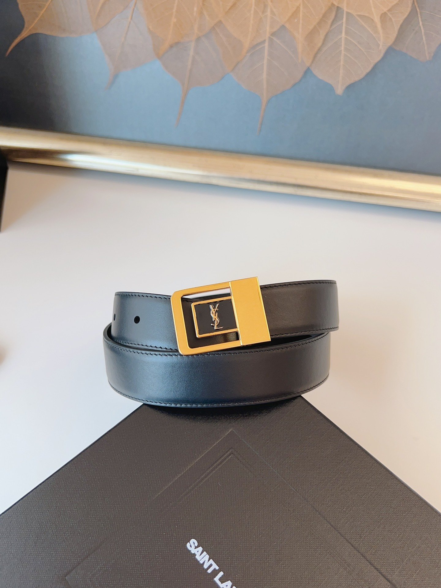 一目惚れ★ サンローラン ベルトコピー   YSL   3.0cm  サンローラン ベルト0001