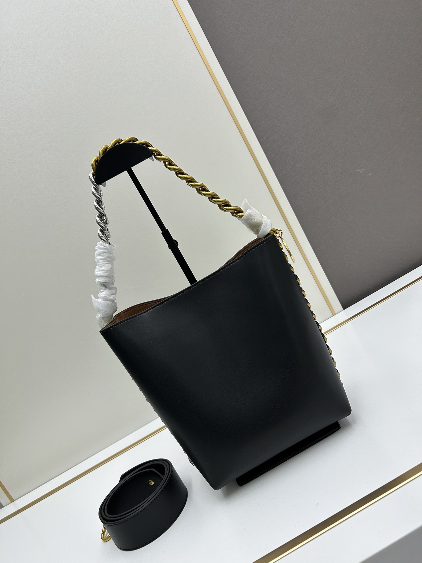 お洒落に♪ステラマッカートニー Frayme バケットバッグ 激安  5色    Stella McCartney  ステラマッカートバッグ0003