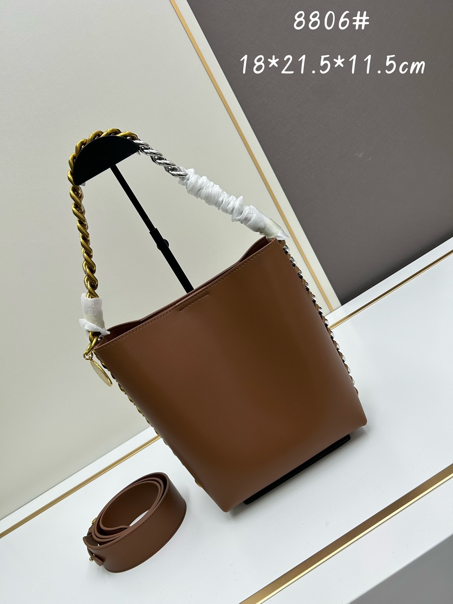 お洒落に♪ステラマッカートニー Frayme バケットバッグ 激安  5色    Stella McCartney  ステラマッカートバッグ0003