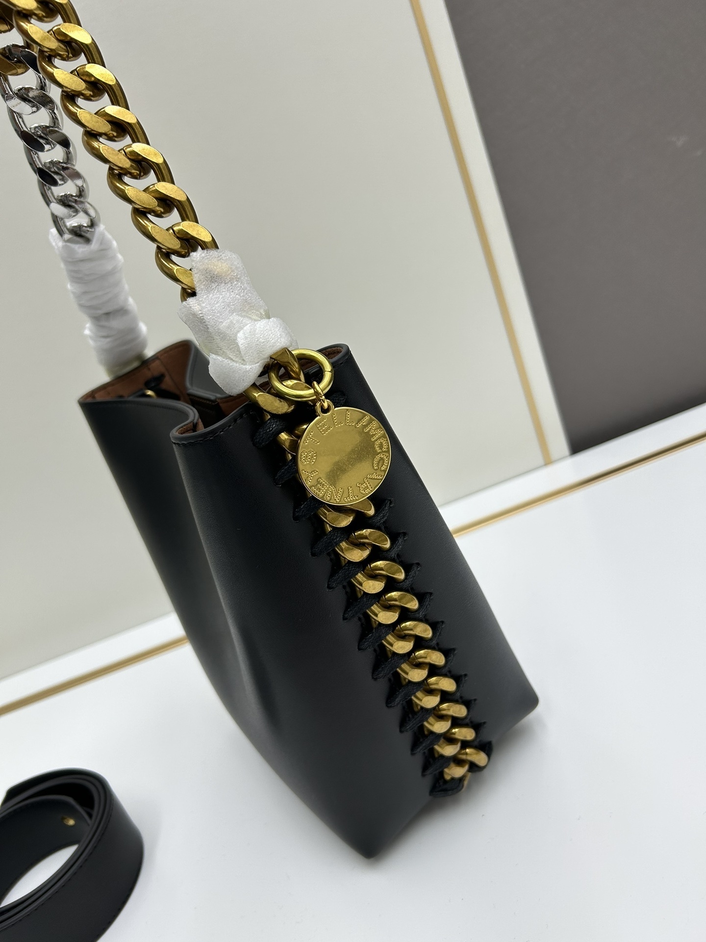 お洒落に♪ステラマッカートニー Frayme バケットバッグ 激安  5色    Stella McCartney  ステラマッカートバッグ0003