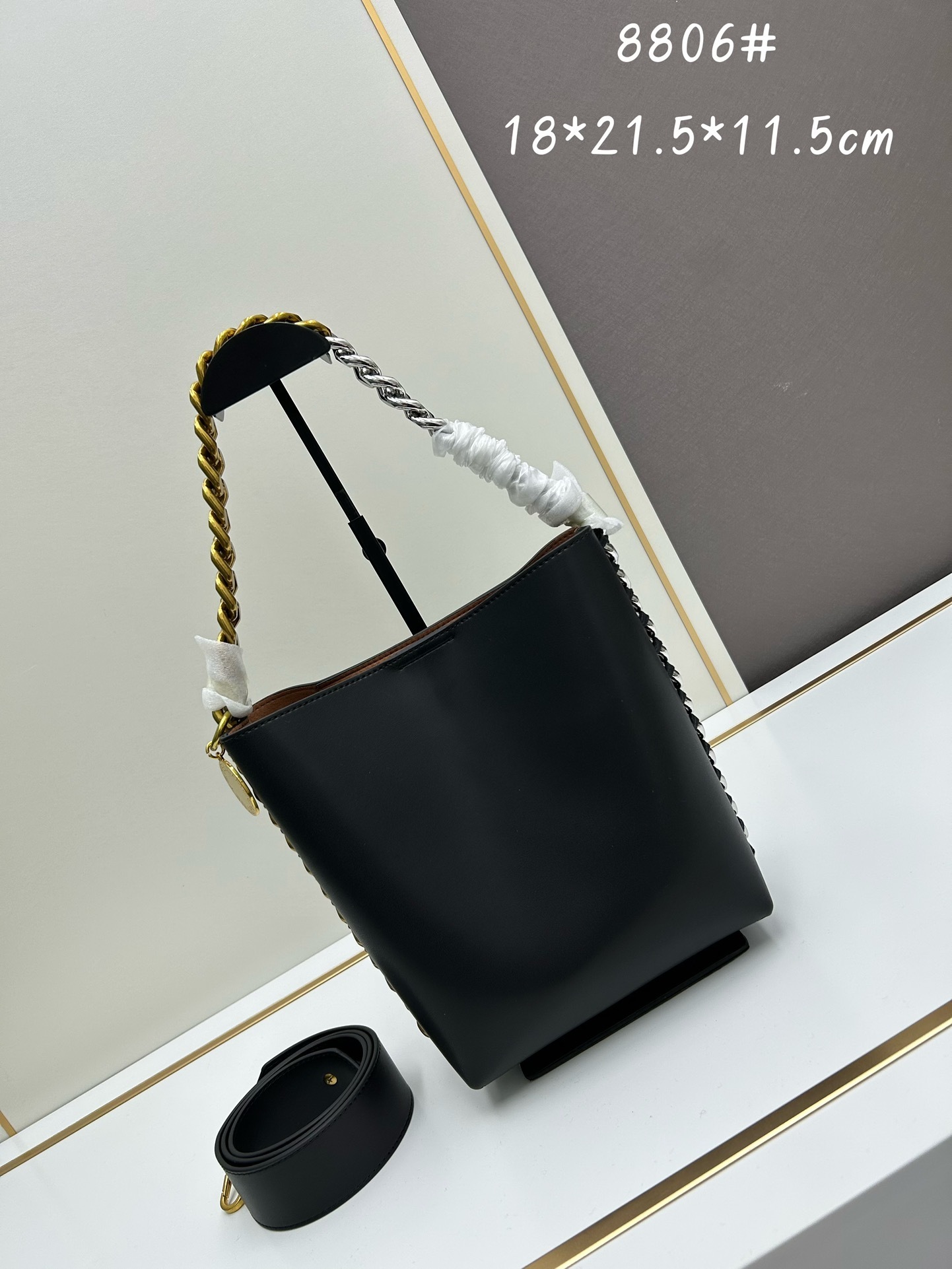 お洒落に♪ステラマッカートニー Frayme バケットバッグ 激安  5色    Stella McCartney  ステラマッカートバッグ0003