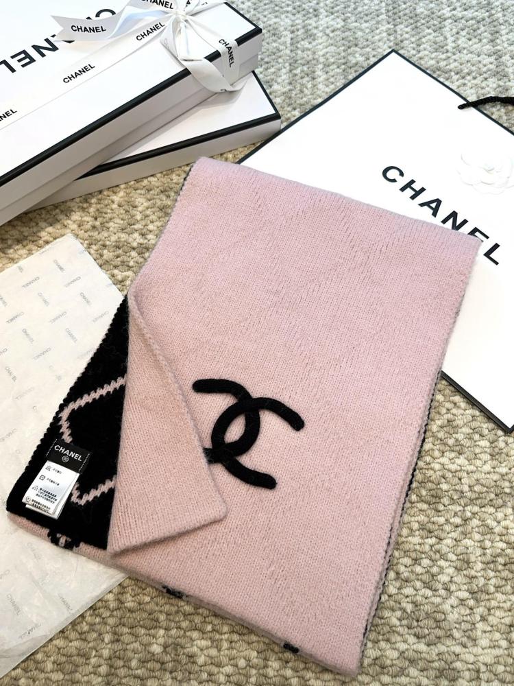 最安値挑戦  シャネル カシミヤニットのマフラーです 偽物    CHANEL シャネルマフラー0066