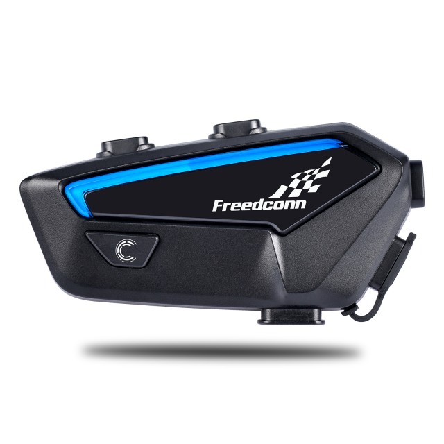 FreedConn FX Motorcycle Helmet Bluetooth Communication System, Black, Single Pack