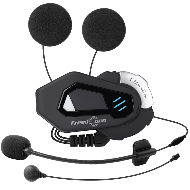 FreedConn T-MAX S Pro Motorcycle Bluetooth Headset Helmet Intercom 1200m 6 Riders Motorcycle Intercom System