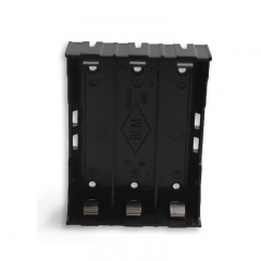 Plastic 3 Cell Li-ion 18650 3.7V lithium battery holder with PC pins