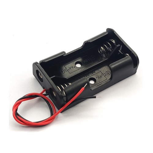 2 AA Battery Holder With Wire Leads Battery Case AA Holder