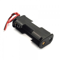 Back to Back 2AA Battery Holder with Lead Wires, Double Layer 2xAA Battery Holder Case with Cable