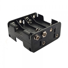 Back to Back 8AA Battery Holder With Wire Leads 9V Snap Connector