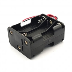 9V 6AA Battery Holder With Wire Leads 9V Snap