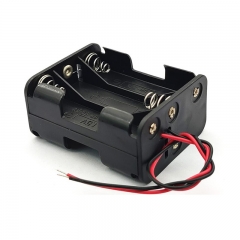 9V 6AA Battery Holder With Wire Leads 9V Snap
