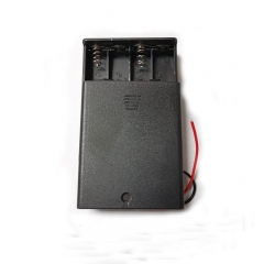 4 x AAA Battery Holder With ON/OFF Switch and Lead Wire