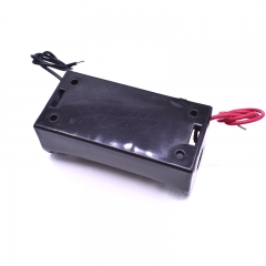 Single 1.5V Plastic C Cell Battery Holder Battery Storage Case Box With Wire Leads