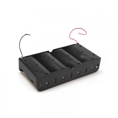 Plastic 4 X D battery holder 6V D battery case
