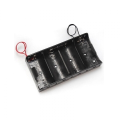 Plastic 4 X D battery holder 6V D battery case