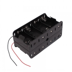 Plastic 12v 8 D Cell Back to Back Battery Holder Case