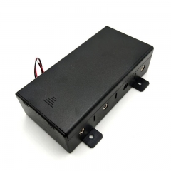 Plastic 4 x D cell Battery Box Case holder with slide Cover & on/off switch
