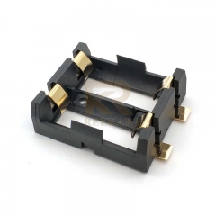 SMT SMD Dual 18350 li lion battery holder with gold plated