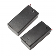 Plastic 9V Battery Holder With Switch Cover 6F22 Battery Slot 9 Volt Battery Box