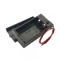 Plastic 9V Battery Holder With Switch Cover 6F22 Battery Slot 9 Volt Battery Box