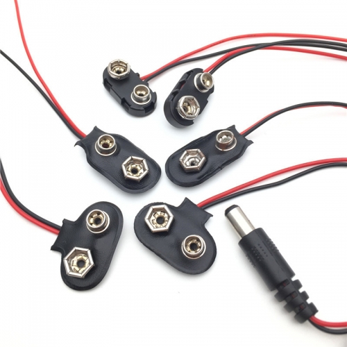 Custom Made Wholesale 9V Wire Battery Snap Clip
