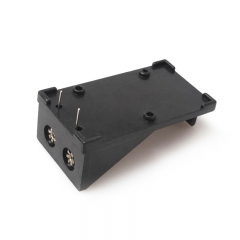 Plastic 9V Battery Holder Case With PC Pins