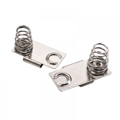 Dual AA CR2 Coil Spring Battery Contact