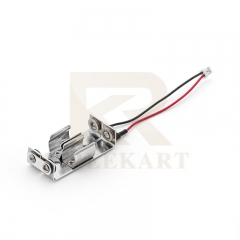 Aluminum 2 Cell AAA Battery Holder with Solder Lug